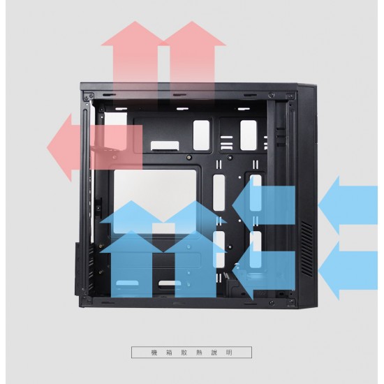 SADES 賽德斯 SHADOW 闇影 M-ATX 電腦機箱